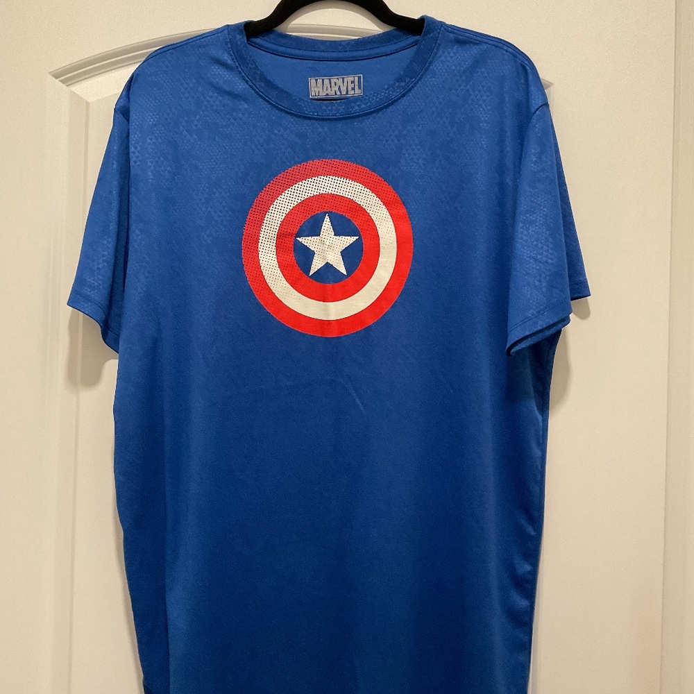 Captain America Blue Shirt